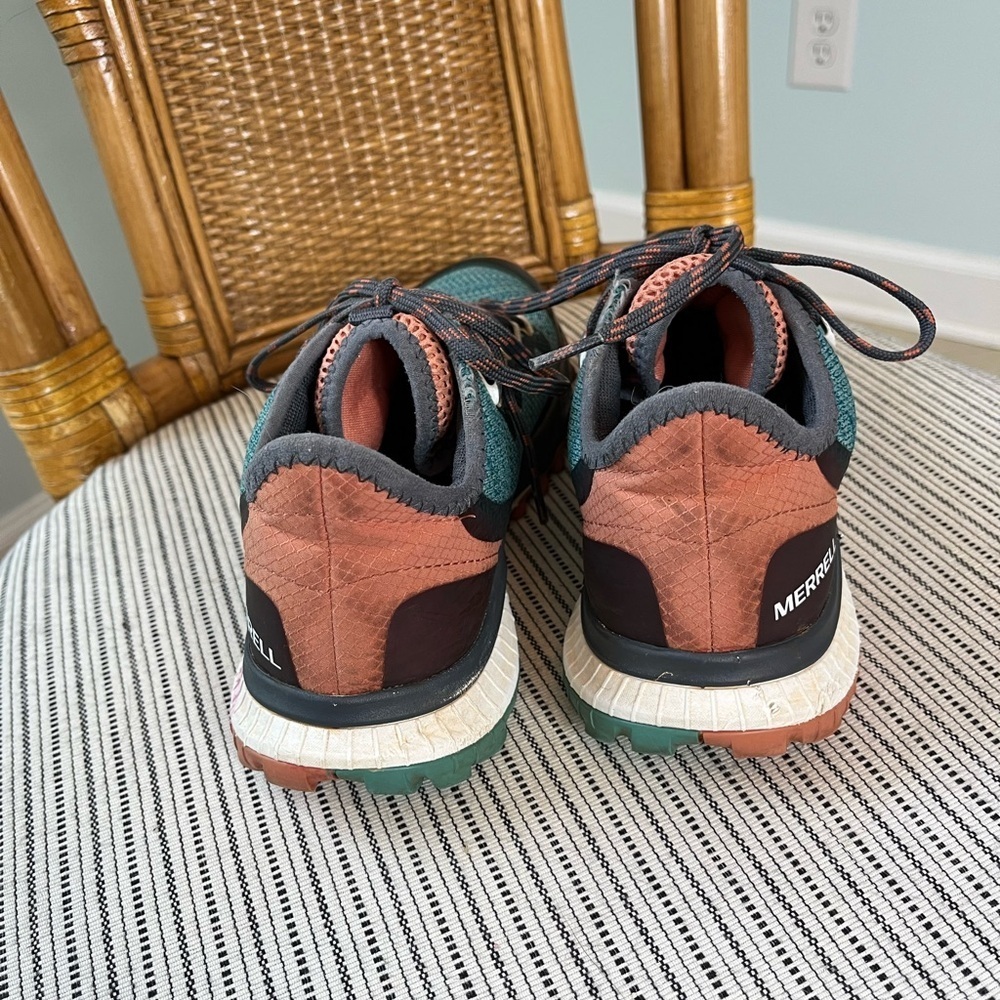 Merrell Bravada Waterproof Women's Walking Shoes Blue Pink - Picture 6 of 9